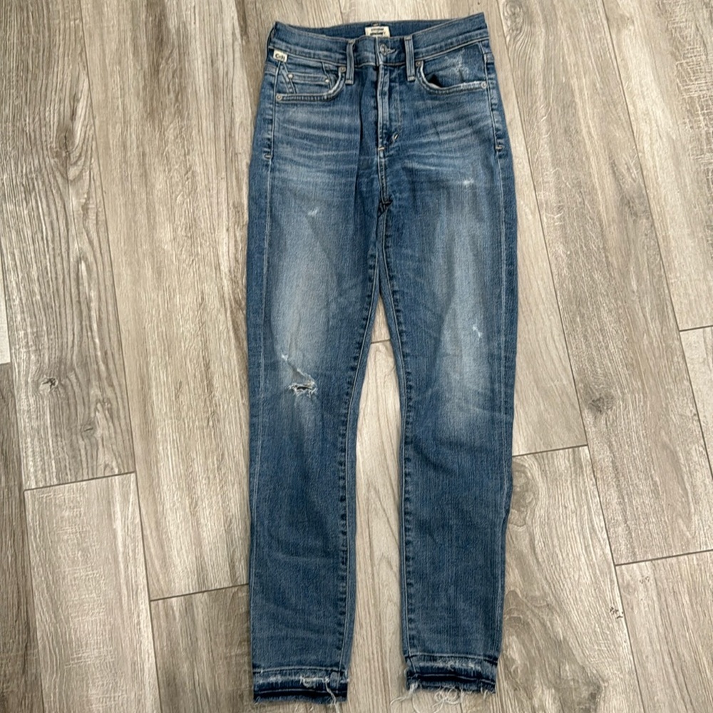 Citizens of Humanity, size 24 rocket crop high-rise skinny denim